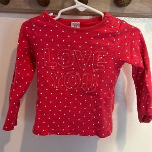 Bright pink Carter’s ‘Love You’ top